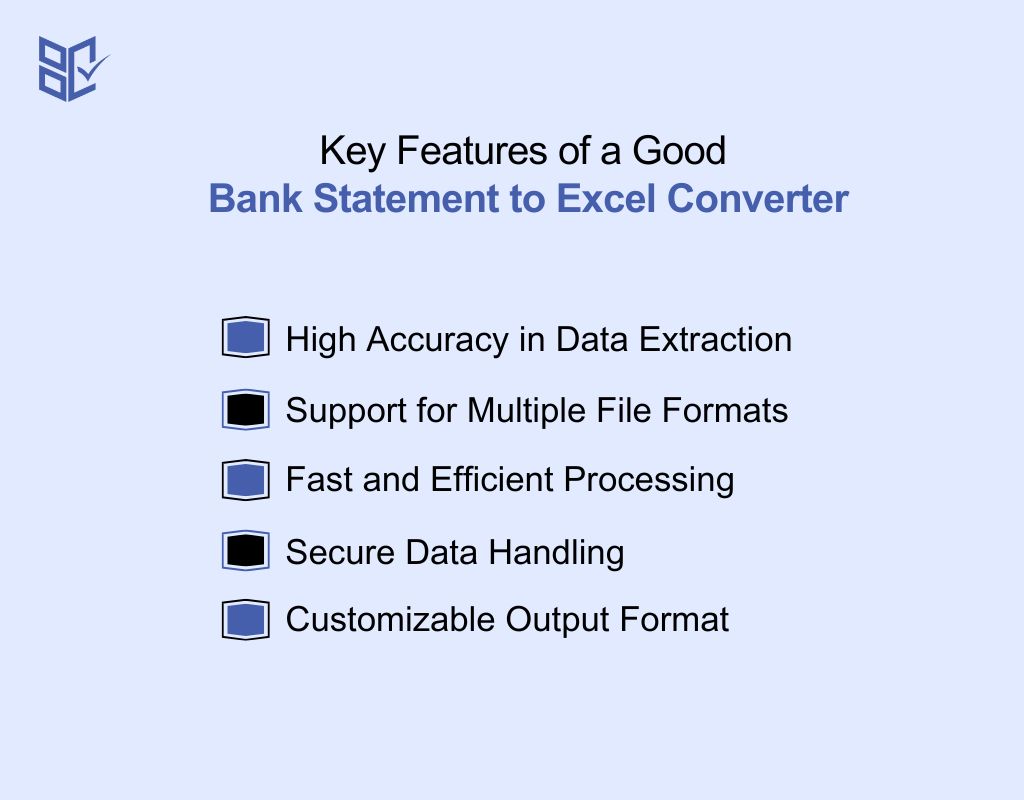 Key Features of a Good Bank Statement to Excel Converter